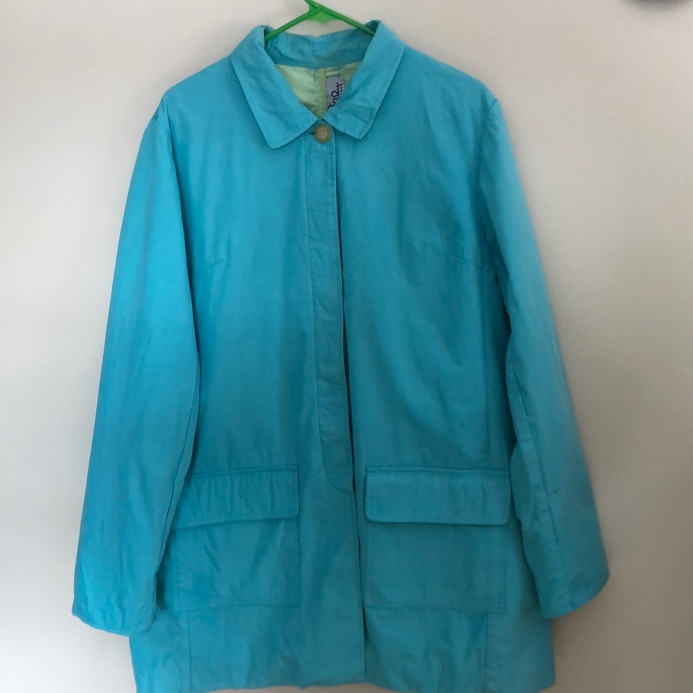 90’s Vintage Lily Pulitzer blue coat